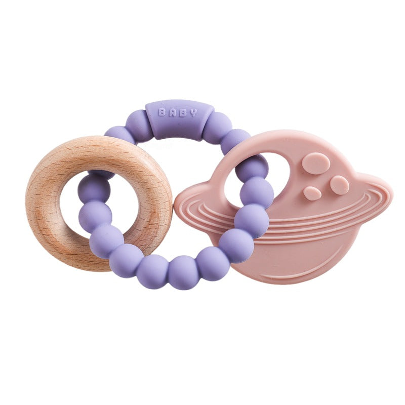 Edible Silicon Baby Teether Bracelet Molar Rod