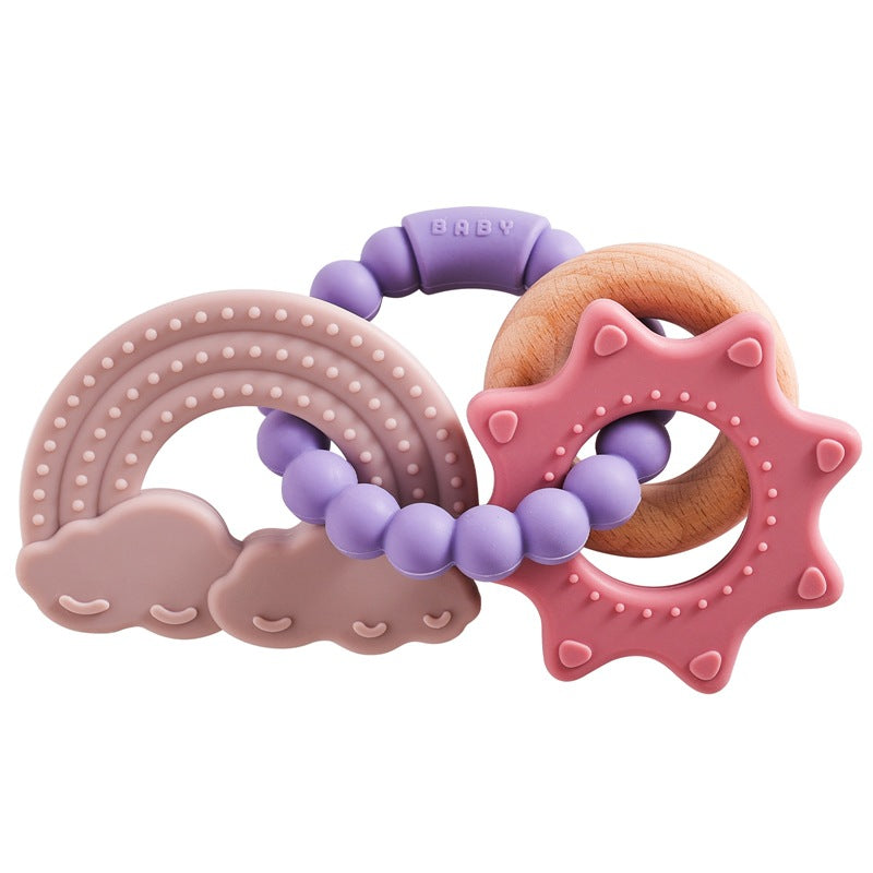 Edible Silicon Baby Teether Bracelet Molar Rod