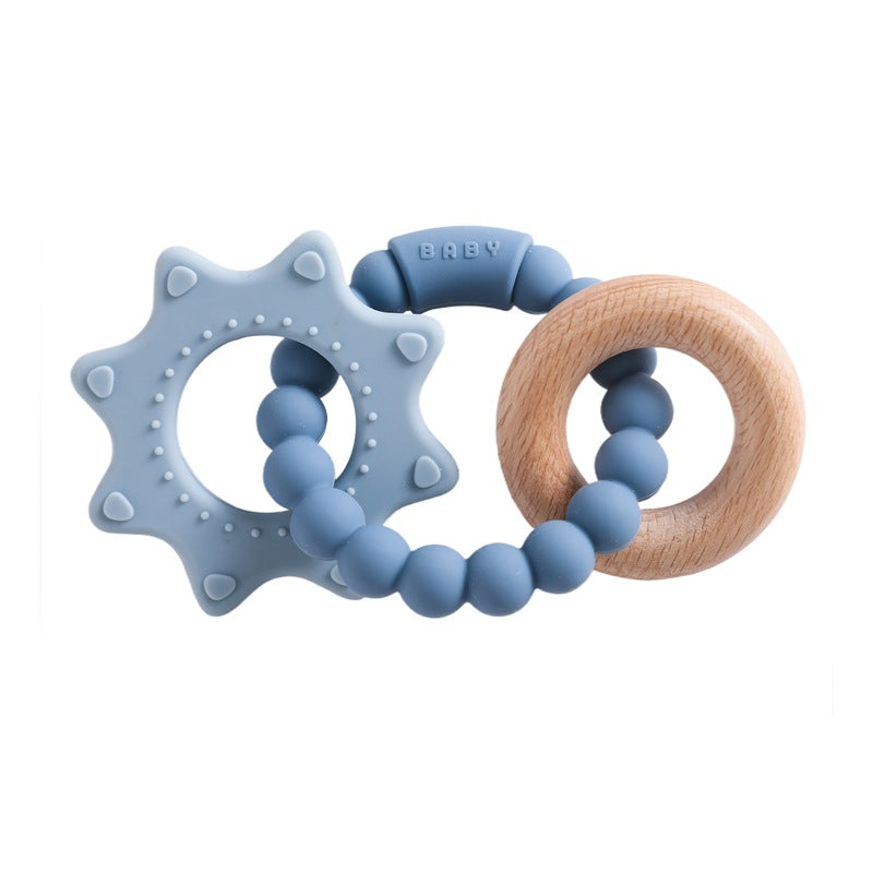 Edible Silicon Baby Teether Bracelet Molar Rod