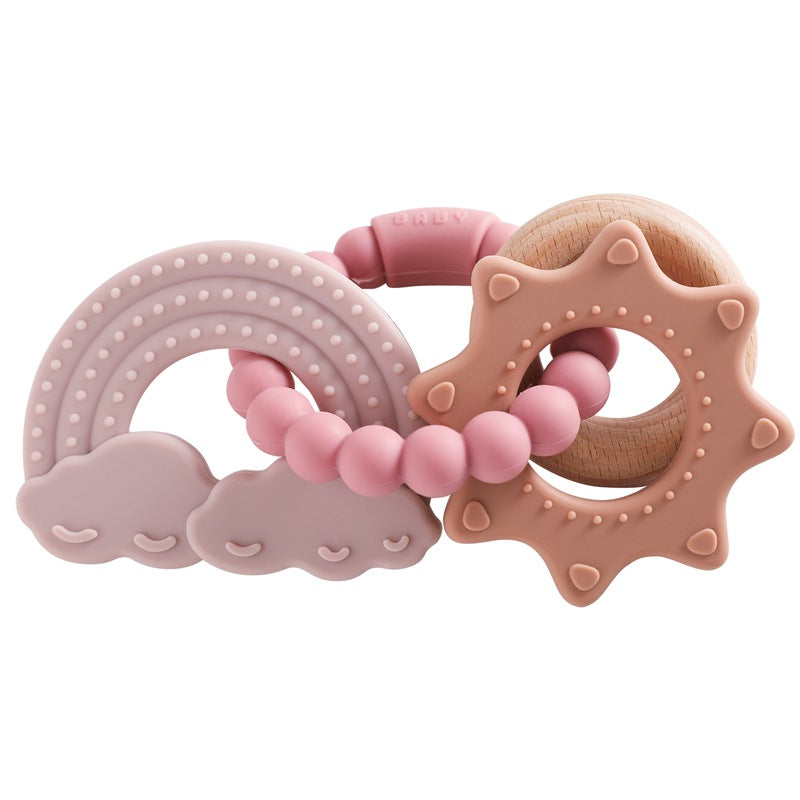 Edible Silicon Baby Teether Bracelet Molar Rod