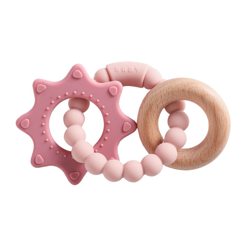 Edible Silicon Baby Teether Bracelet Molar Rod