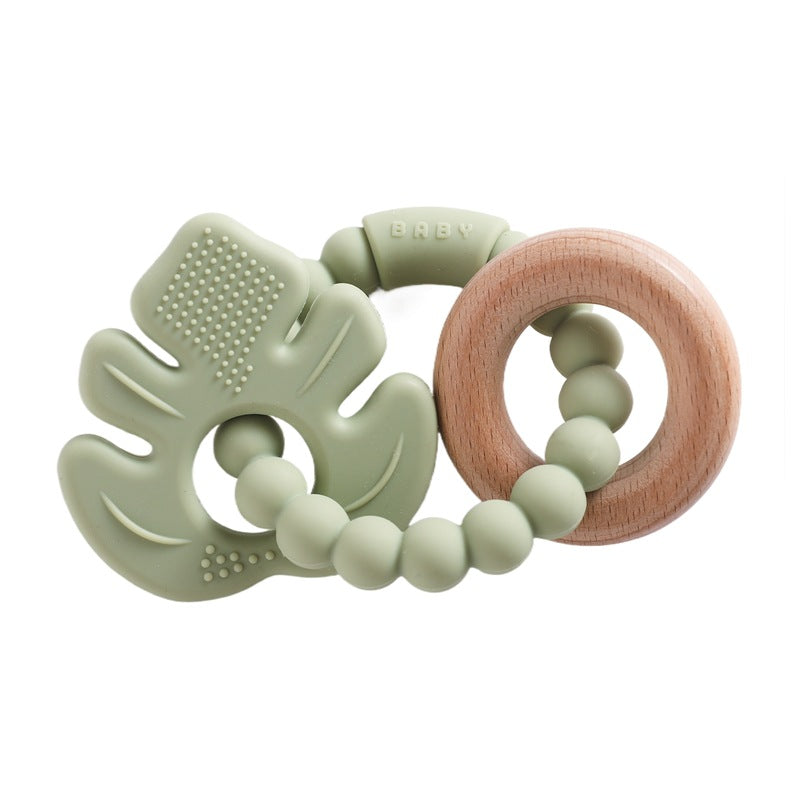 Edible Silicon Baby Teether Bracelet Molar Rod