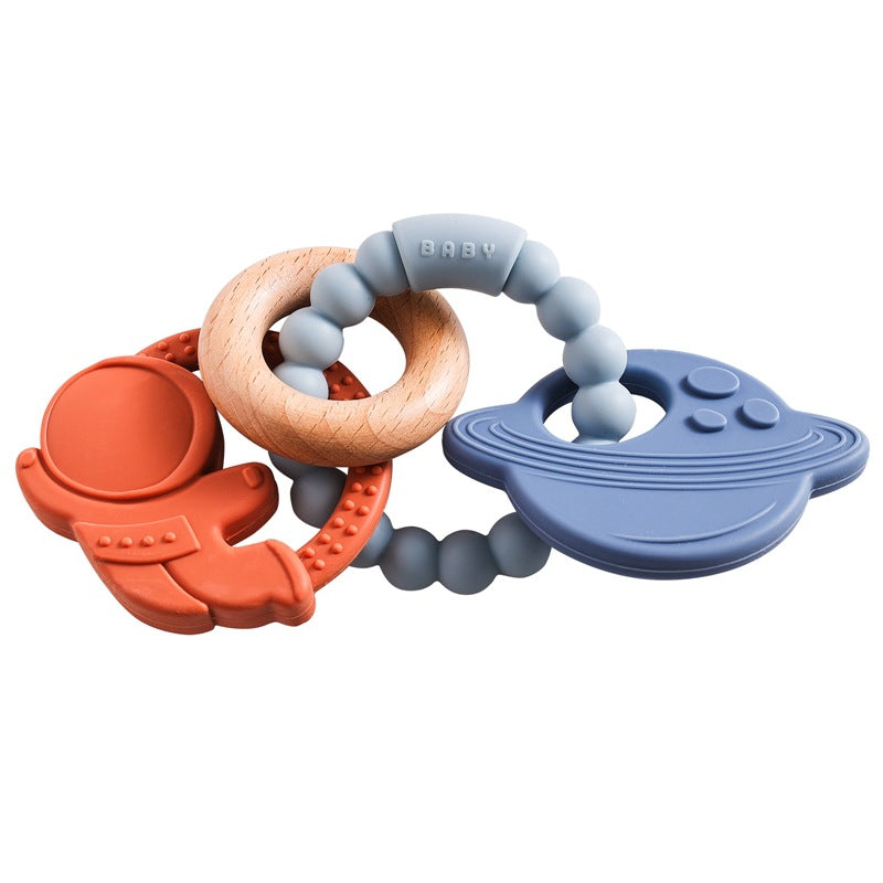 Edible Silicon Baby Teether Bracelet Molar Rod