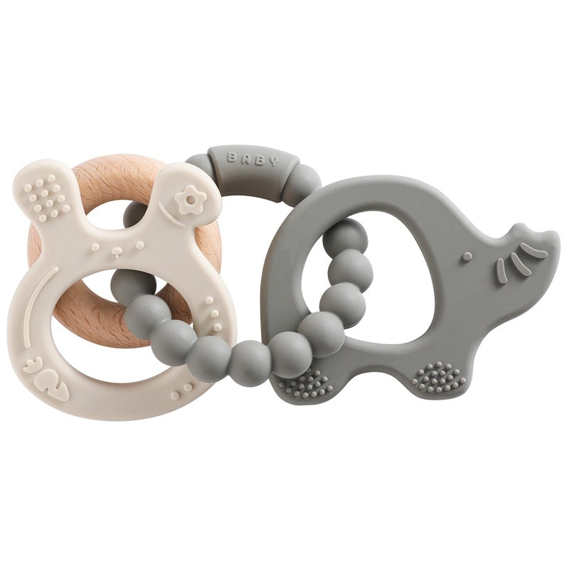 Edible Silicon Baby Teether Bracelet Molar Rod