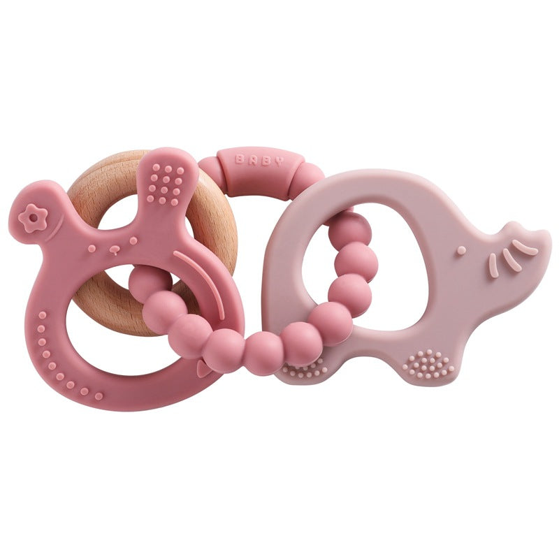 Edible Silicon Baby Teether Bracelet Molar Rod